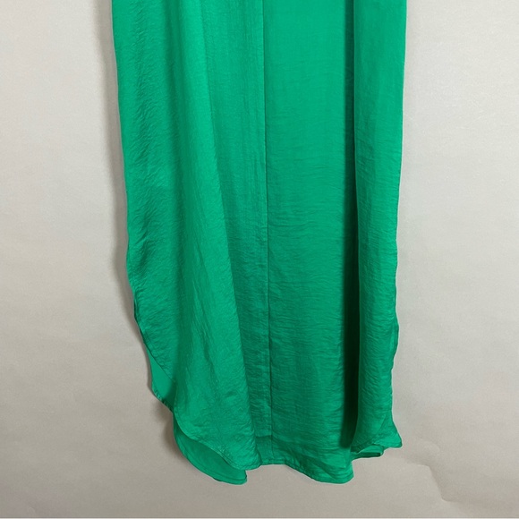 Sadie & Sage Maxi Slip Dress Green Relaxed Fit Summer Vacation Breezy Size Small - Picture 7 of 11